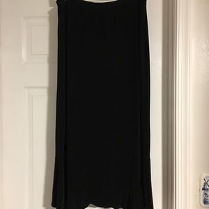 Ladies Long Black Maxi Skirt Size XL